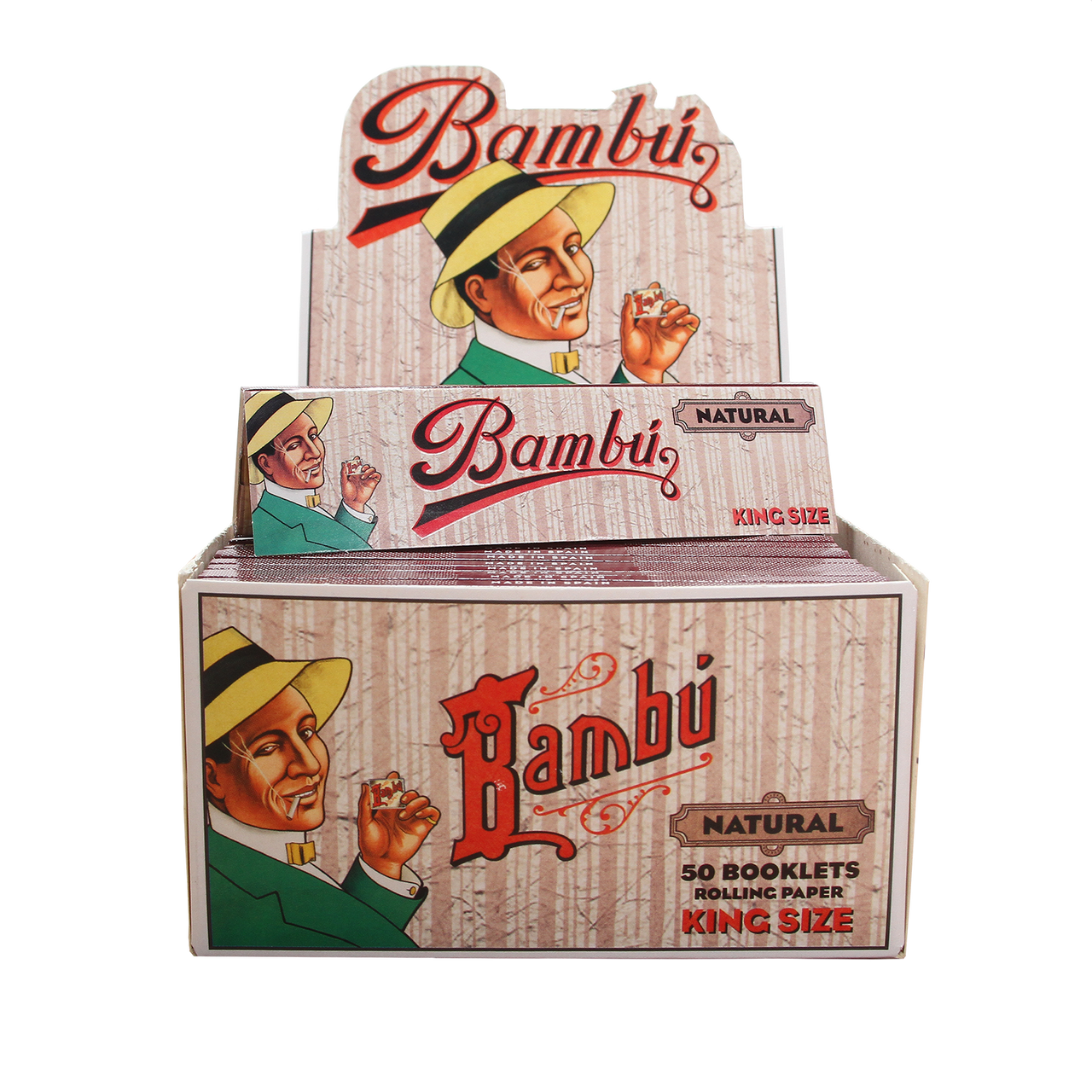 BAMBÚ NATURAL KING SIZE (50 PACK)